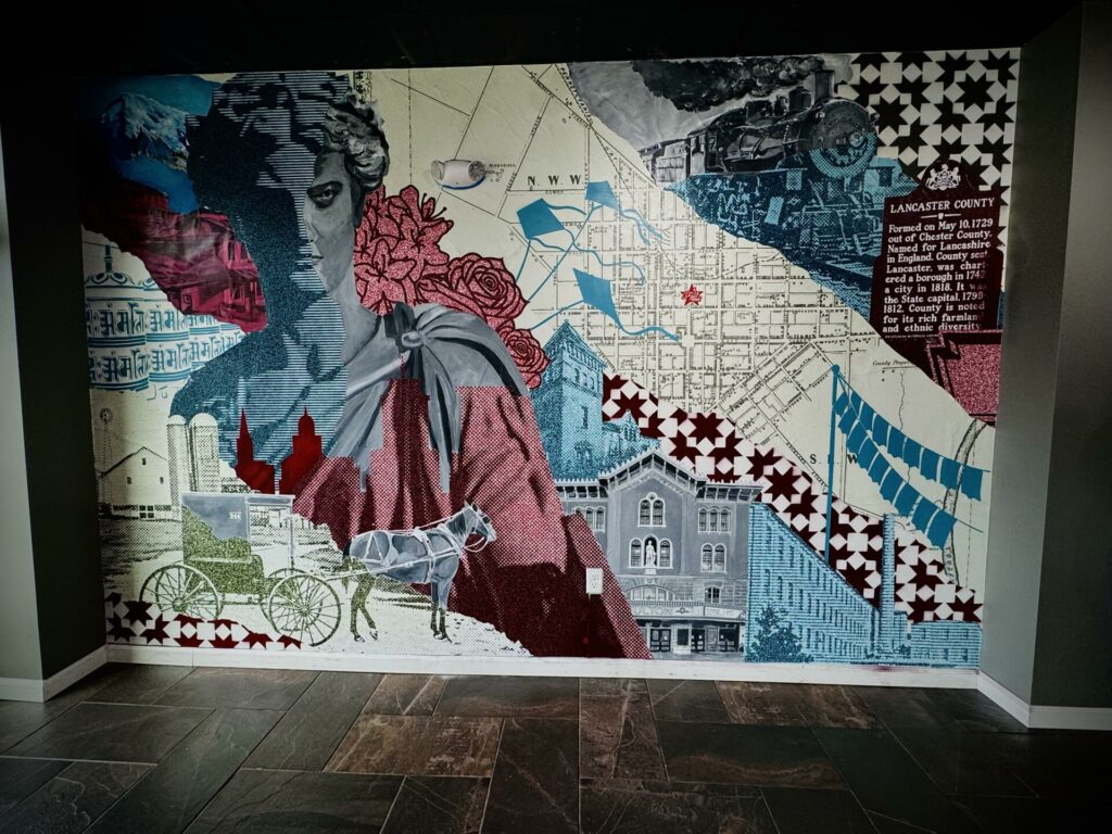 Mural at Diyo Fusion in Lancaster PA; created by Adam Serrano and Anthony Colavito