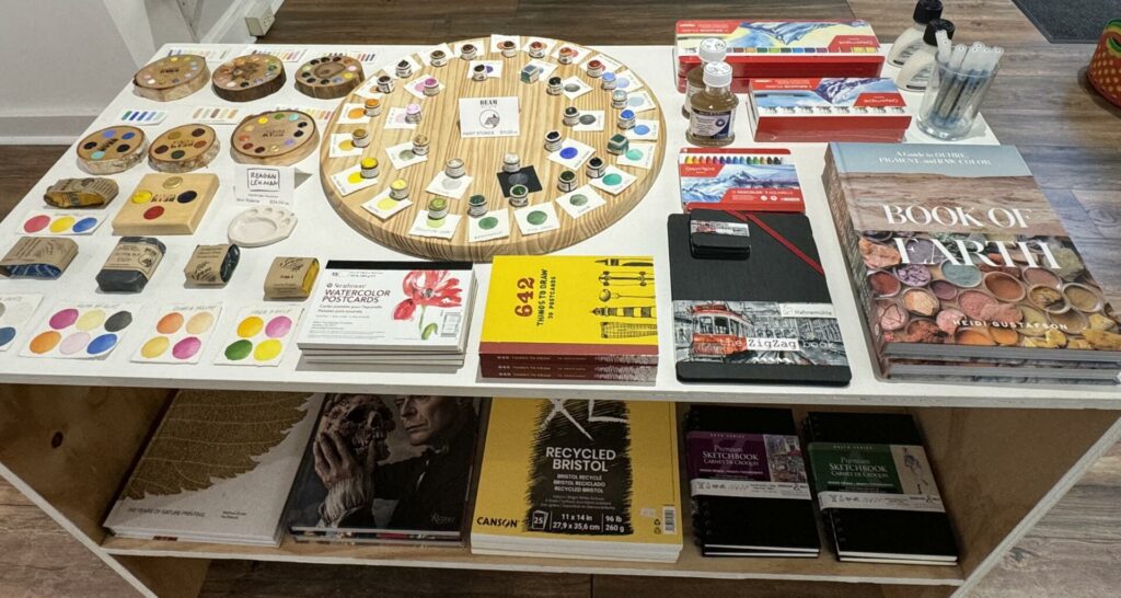 paint samples, paint wheels, informative art books, sketchbooks, and other art supplies in Lancaster, PA.