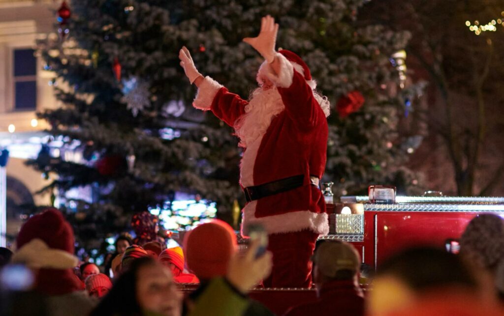 One of the holiday events in Lancaster, Santa in the City.